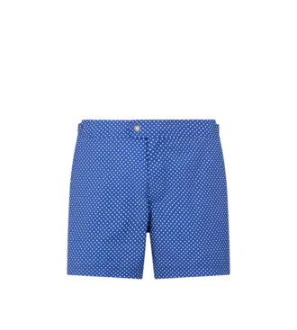 Small Dot Print Nylon Swim Short