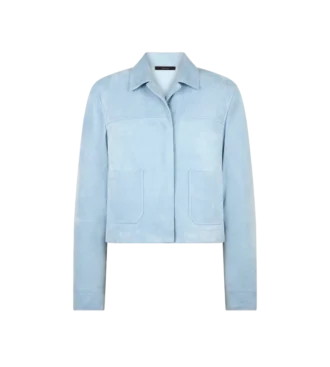 Soft Lamb Suede Overshirt Jacket