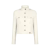 Stand Collar Cropped Safari Jacket