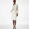 Stand Collar Cropped Safari Jacket