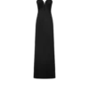 Strapless Draped Evening Dress