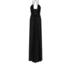 Stretch Jersey Deep V-Neck Evening Dress
