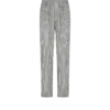 Striped Silk Pj Pants with Piping