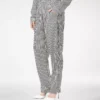 Striped Silk Pj Pants with Piping