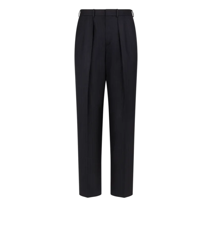 Subtle Pinstripe Double Pleat Pant