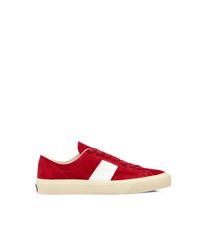 Suede and Printed Alligator Cambridge Sneaker Suede and Printed Alligator Cambridge Sneaker