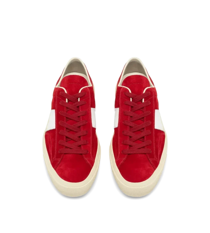 Suede and Printed Alligator Cambridge Sneaker Suede and Printed Alligator Cambridge Sneaker
