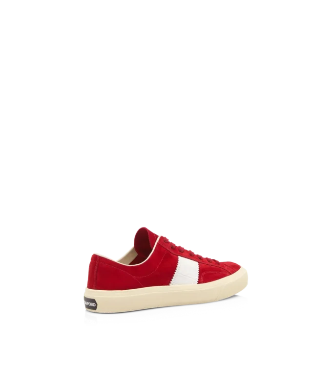 Suede and Printed Alligator Cambridge Sneaker Suede and Printed Alligator Cambridge Sneaker