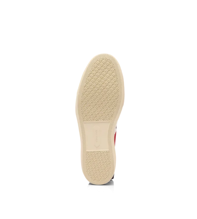 Suede and Printed Alligator Cambridge Sneaker Suede and Printed Alligator Cambridge Sneaker