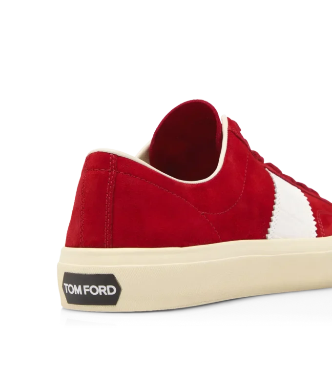 Suede and Printed Alligator Cambridge Sneaker Suede and Printed Alligator Cambridge Sneaker