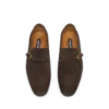 Suede Gigi Twisted Band Buckle Loafer