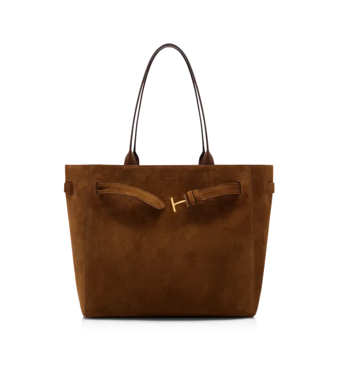Suede Leather Audrey Medium Tote