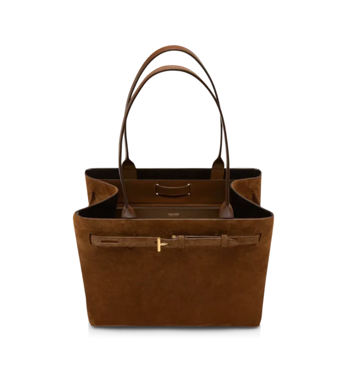 Suede Leather Audrey Medium Tote