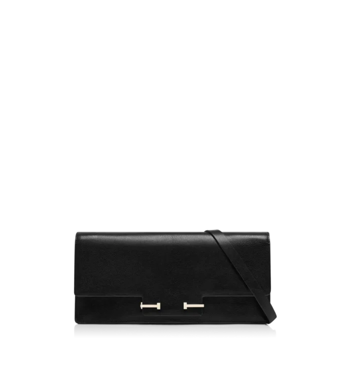 Supple Grain Leather Aube E/W Shoulder Bag