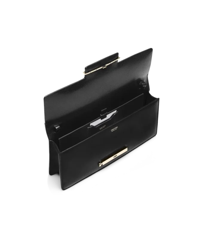 Supple Grain Leather Aube E/W Shoulder Bag