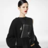 Supple Grain Leather Aube E/W Shoulder Bag