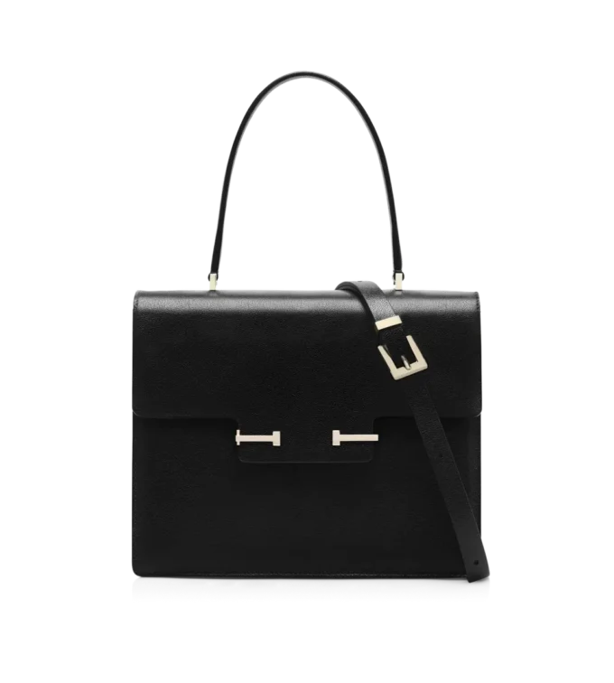 Supple Grain Leather Aube Small Top Handle
