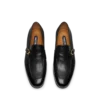 Supple Grain Leather Gigi Twisted Band Buckle Loafer