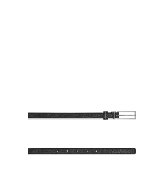 Supple Grain Leather Metal T Loop Belt Supple Grain Leather Metal T Loop Belt
