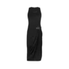 Tank Top Dress with Leather Detail