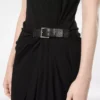 Tank Top Dress with Leather Detail