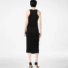 Tank Top Dress with Leather Detail