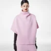 Ultrafine Cashmere Blend Funnel Neck Sculptural T-Shirt