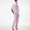 Ultrafine Cashmere Blend Funnel Neck Sculptural T-Shirt