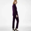 Wallis Double Breasted Peak Lapel Velvet Jacket