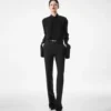 Washed Silk Georgette Long Sleeve Blouse