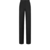 Wool Silk Blend High-Waisted Tuxedo Pants