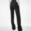 Wool Silk Blend High-Waisted Tuxedo Pants