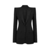Wool Silk Blend Single Breasted Tuxedo Jacket