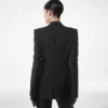 Wool Silk Blend Single Breasted Tuxedo Jacket