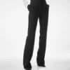 Wool Silk Blend Tailored Tuxedo Straight Pants