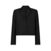 Wool Silk Radzmir Jacket with Plisse Details