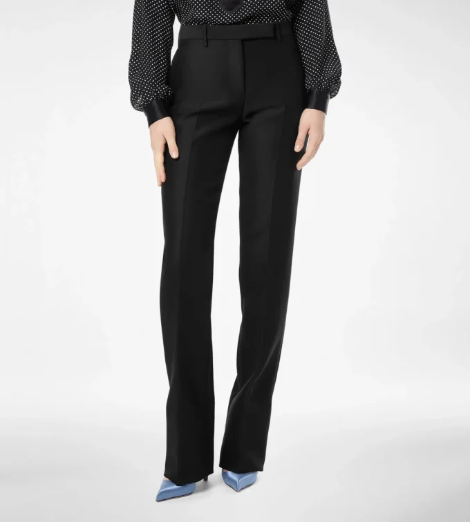 Wool Silk Radzmir Tailored Straight Pants
